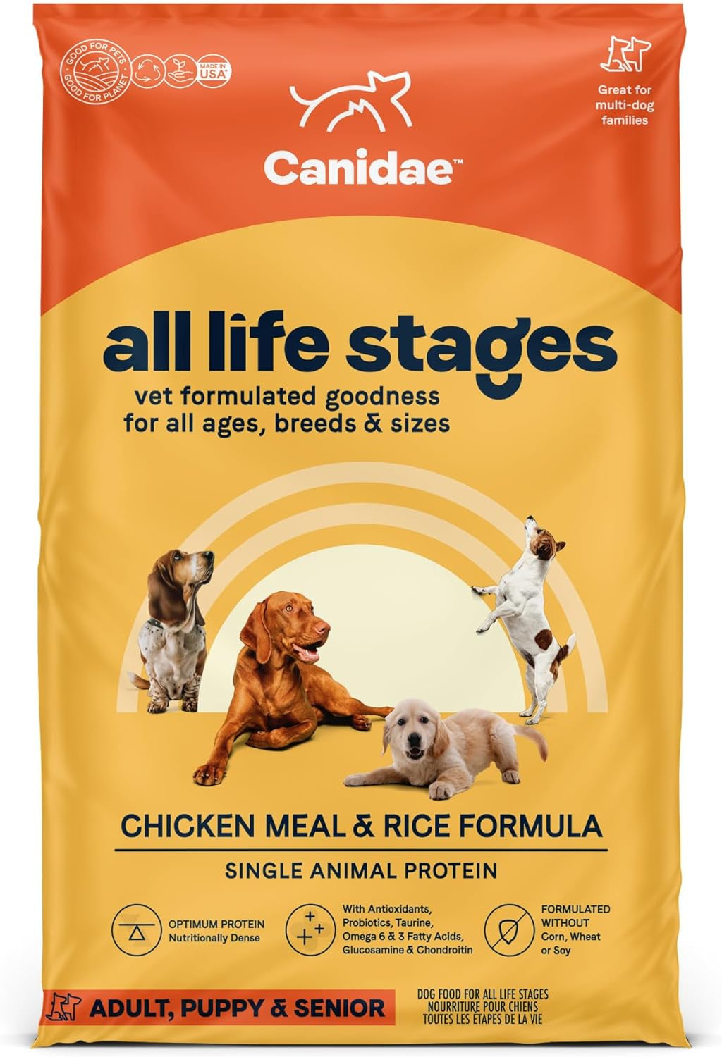 Canidae All Life Stages Premium Dry Dog Food for All Breeds, High Protein Premium Dry Dog Food for All Ages