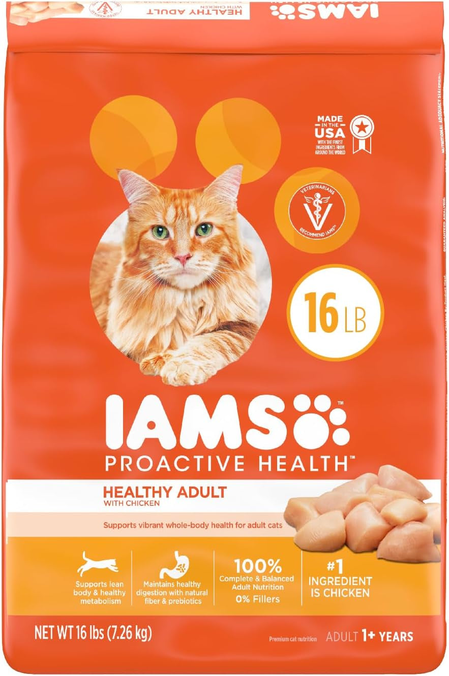 IAMS Proactive Health Healthy Adult Dry Cat Food with Chicken