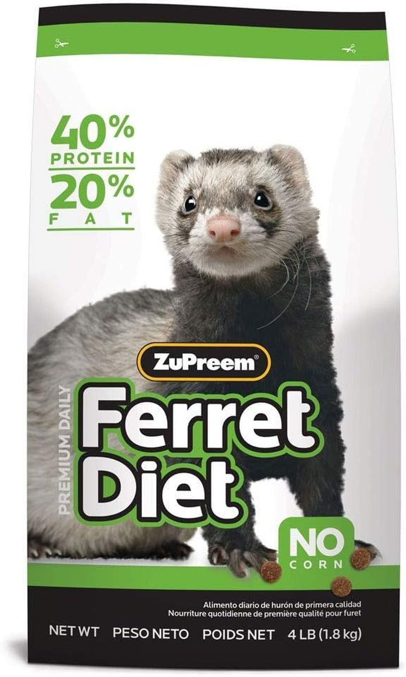 Zupreem Premium Daily Ferret Food, Made in USA, Complete Nutrition Diet, Highly Digestible, No Corn