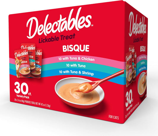 Hartz Delectables Bisque Variety Pack Lickable Cat Treat