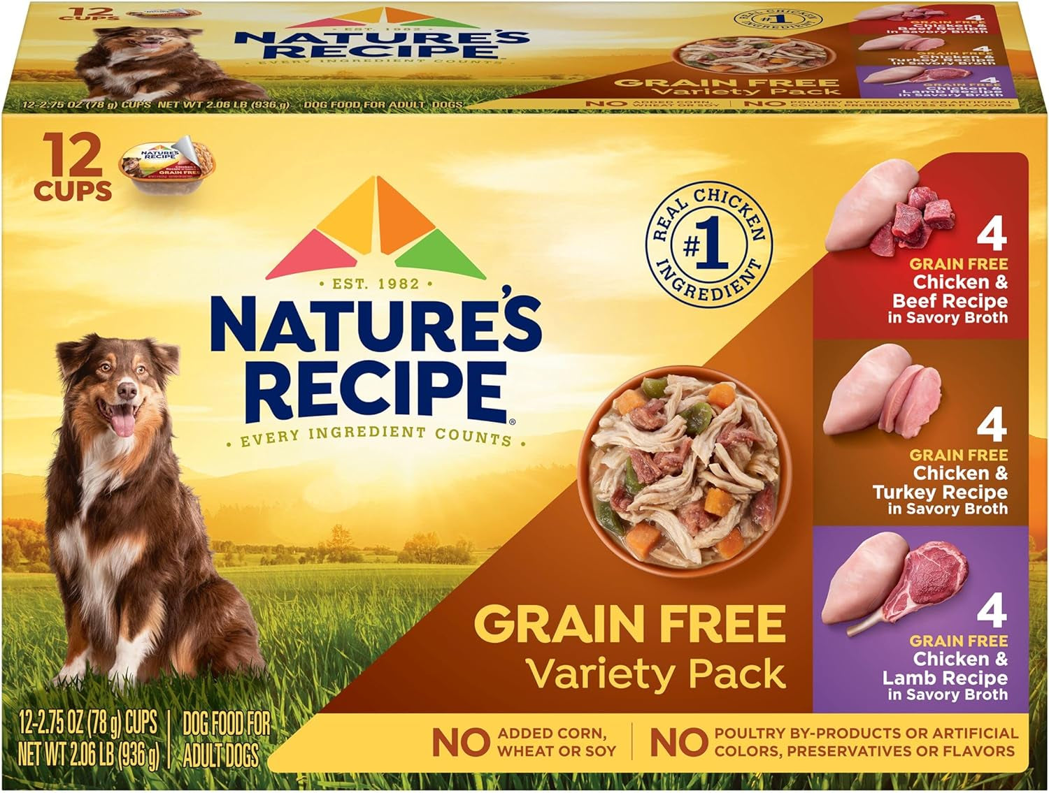 Nature'S Recipe Grain Free Wet Dog Food - Real Chicken