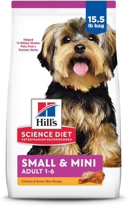 Hill's Science Diet Small & Mini, Adult 1-6, Small & Mini Breeds Premium Nutrition, Dry Dog Food