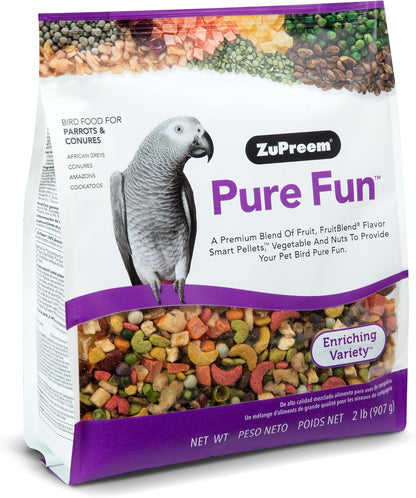 Zupreem Bird Pellets, Daily Bird Food for Parrot, Core Nutrition for Birds