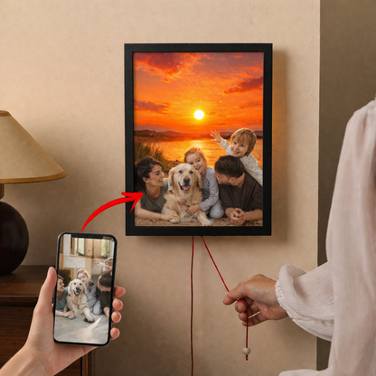 Sunrise & Sunset Personalized Photo Light Frame