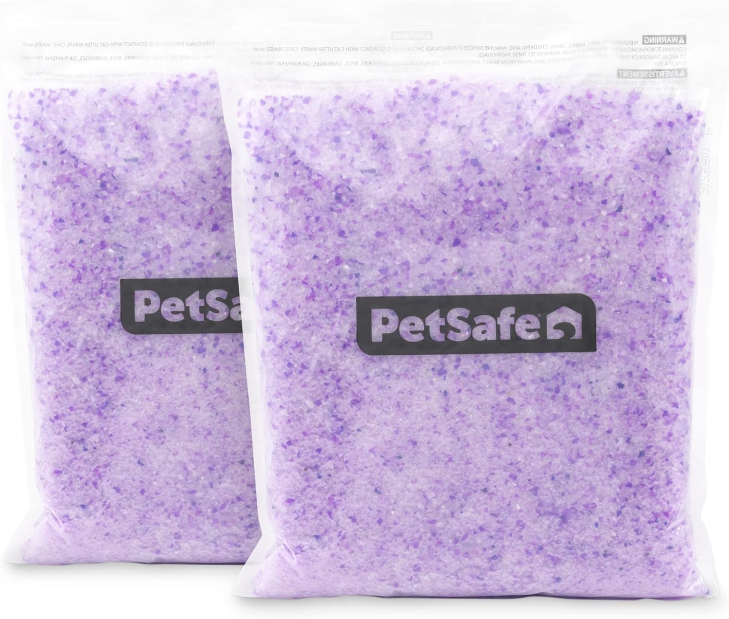 Scoopfree Premium Lavender Crystal Cat Litter, 2-Pack - Lightly Scented Litter - Superior Odor Control - Low Tracking for Less Mess - Lasts up to 1 Month, 8.6 Lbs Total (2 Pack of 4.3 Lb Bags)