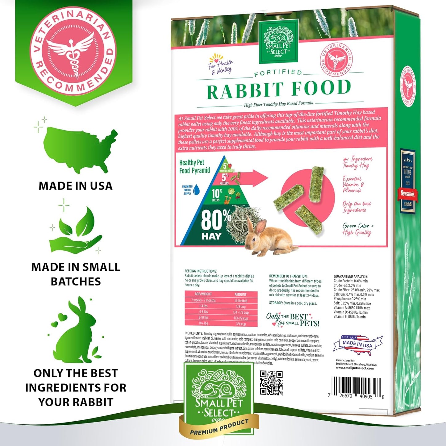 Small Pet Select Rabbit Food Pellets