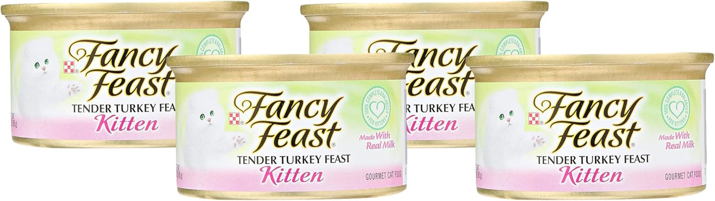 Poultry and Beef Feast Classic Pate Collection Grain Free Wet Cat Food Variety Pack - (Pack of 30) 3 Oz. Cans