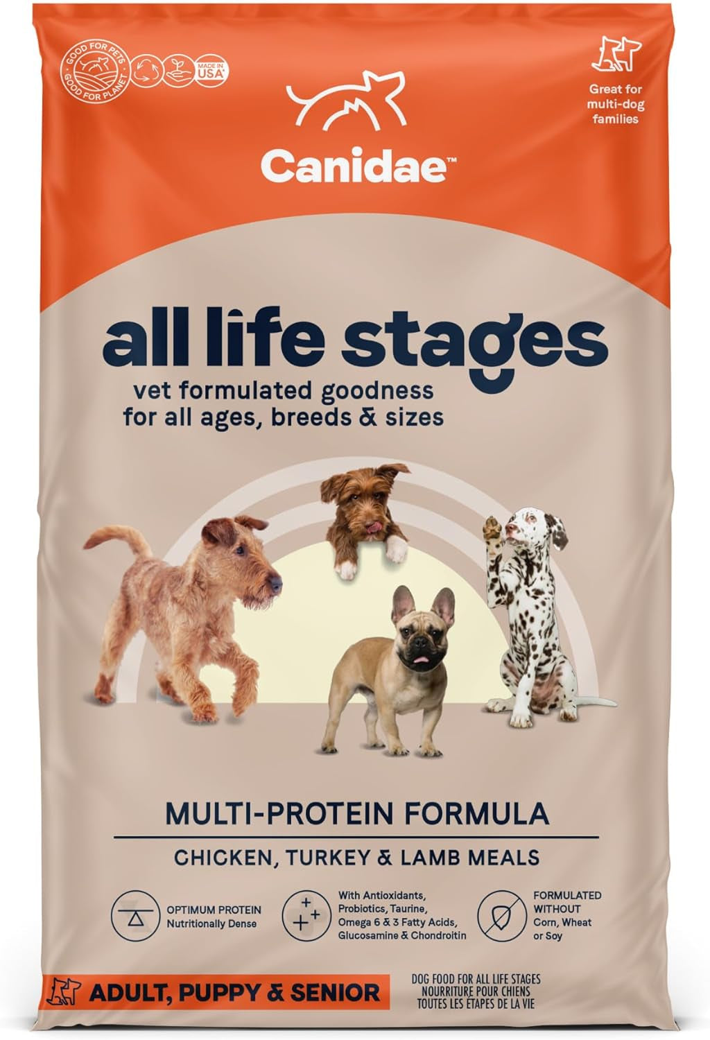 Canidae All Life Stages Premium Dry Dog Food for All Breeds, High Protein Premium Dry Dog Food for All Ages