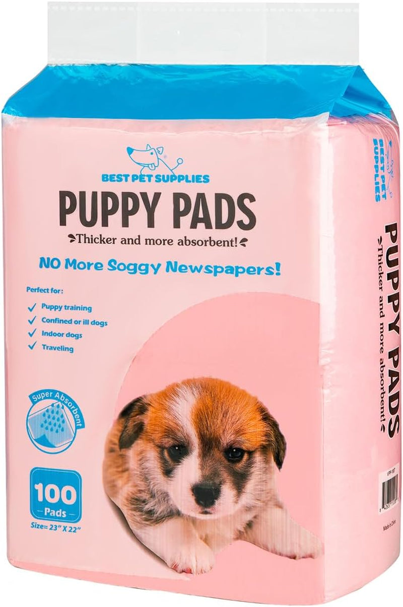 Best Pet Supplies Puppy Training Pee Pads - Absorbent Indoor Potty Training Pads for Dogs - Puppy Pee Pads for Whelping