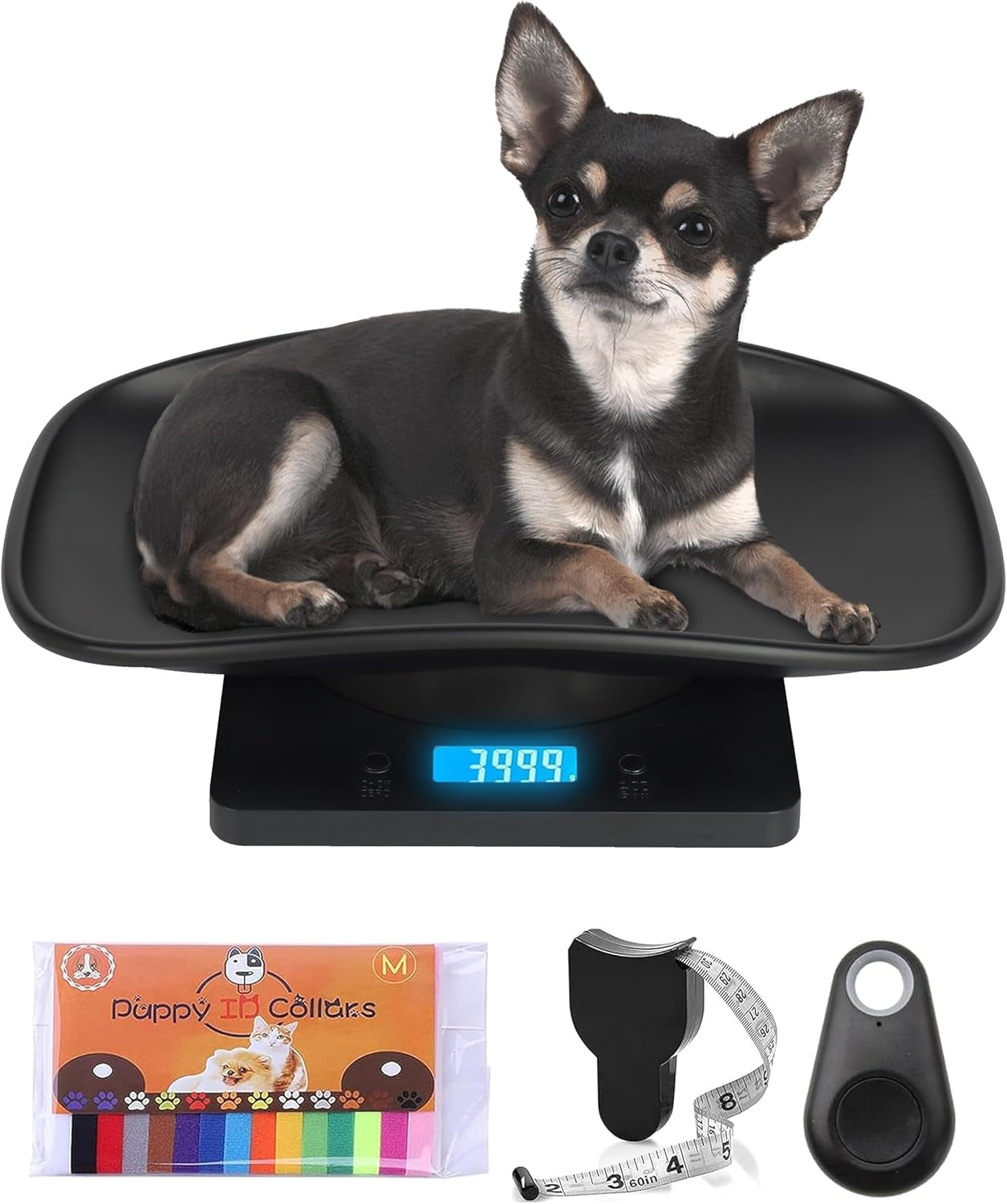 Digital Pet Scale, Multi-Function LCD Scale Digital Weight, Perfect for Puppy/Kitten/Hamster/Hedgehog/Food