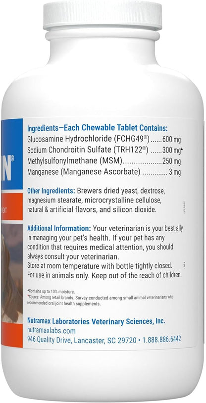 Nutramax Laboratories Cosequin Maximum Strength Joint Health Supplement for Dogs - With Glucosamine, Chondroitin, and MSM