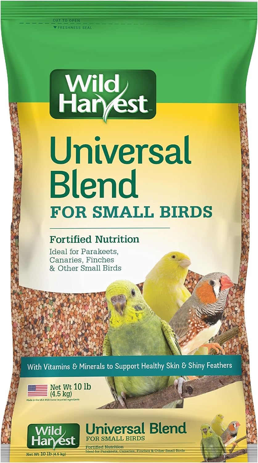 Universal Blend for Small Birds, 10 Lb Bag, Fortified Nutrition (Pack of 2)