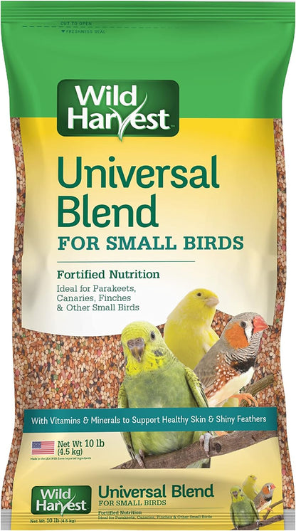 Universal Blend for Small Birds, 10 Lb Bag, Fortified Nutrition (Pack of 2)