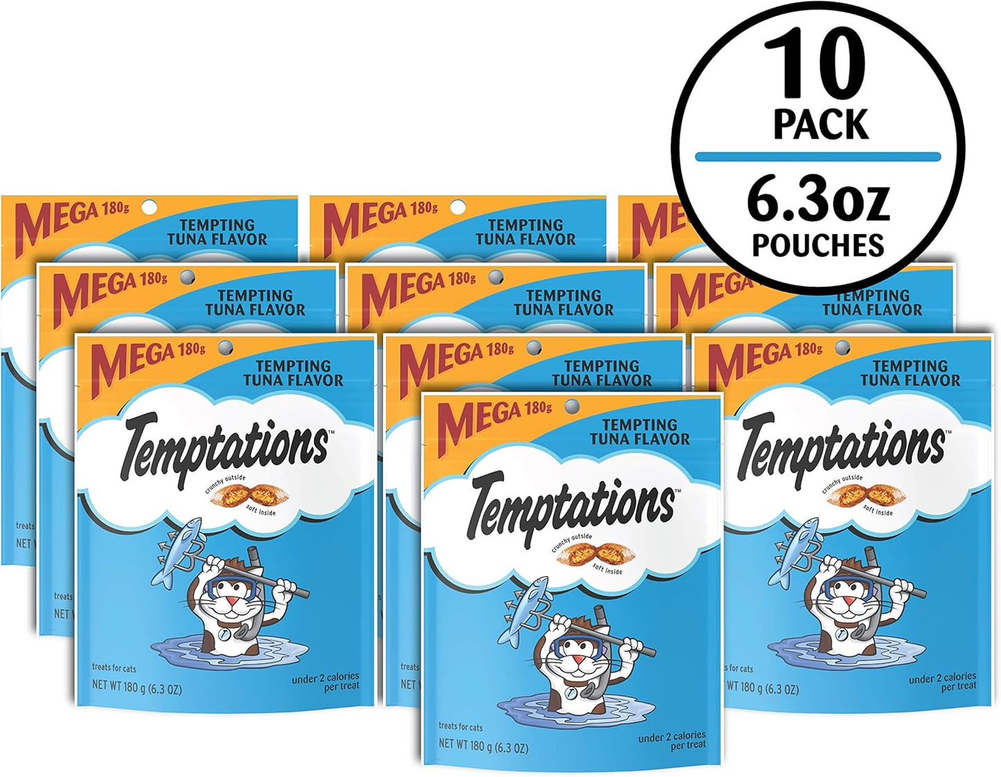 Temptations Classic Crunchy and Soft Cat Treats Tempting Tuna Flavor