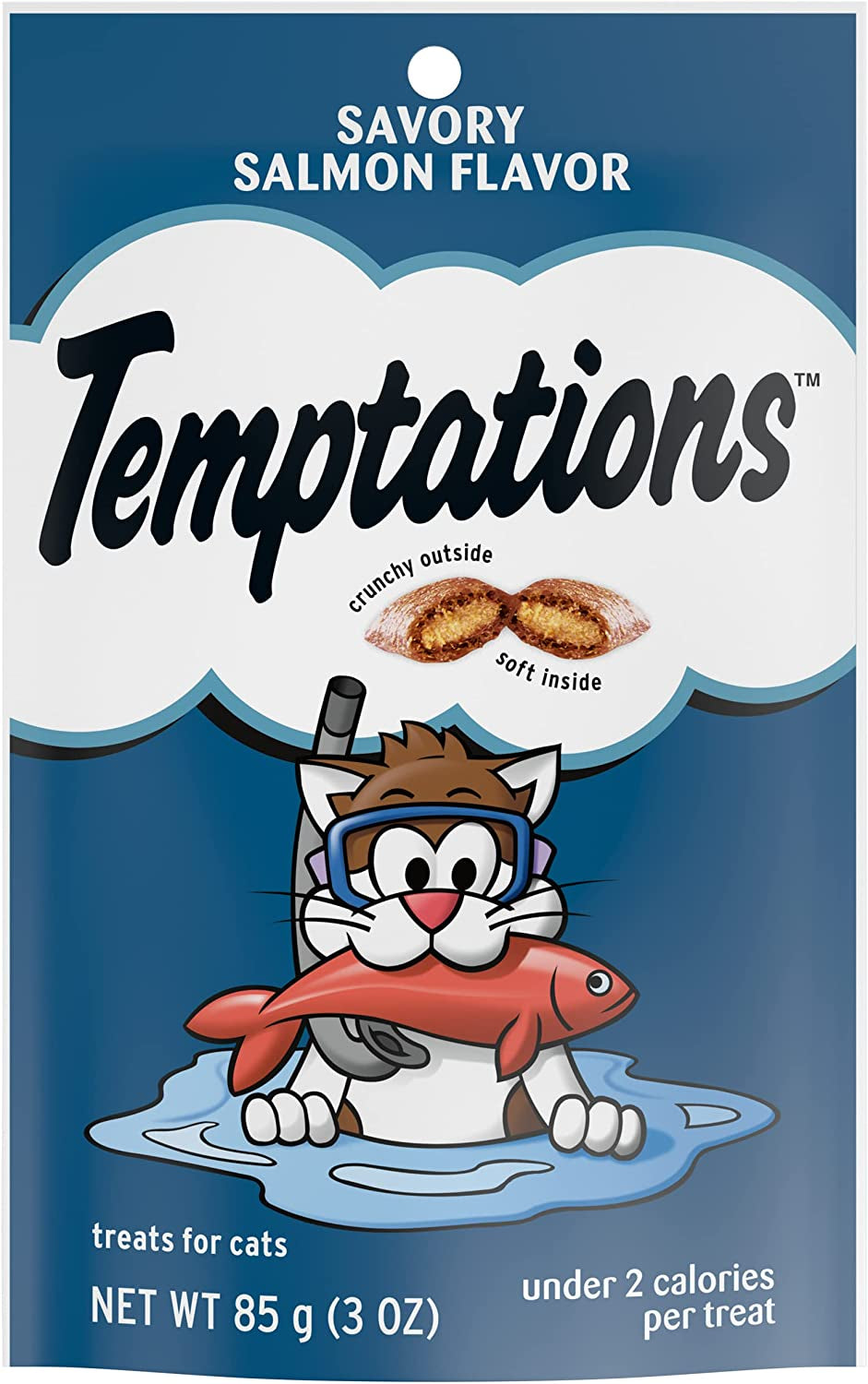 Classic Crunchy and Soft Cat Treats, SEAFOOD MEDLEY, Multiple Sizes