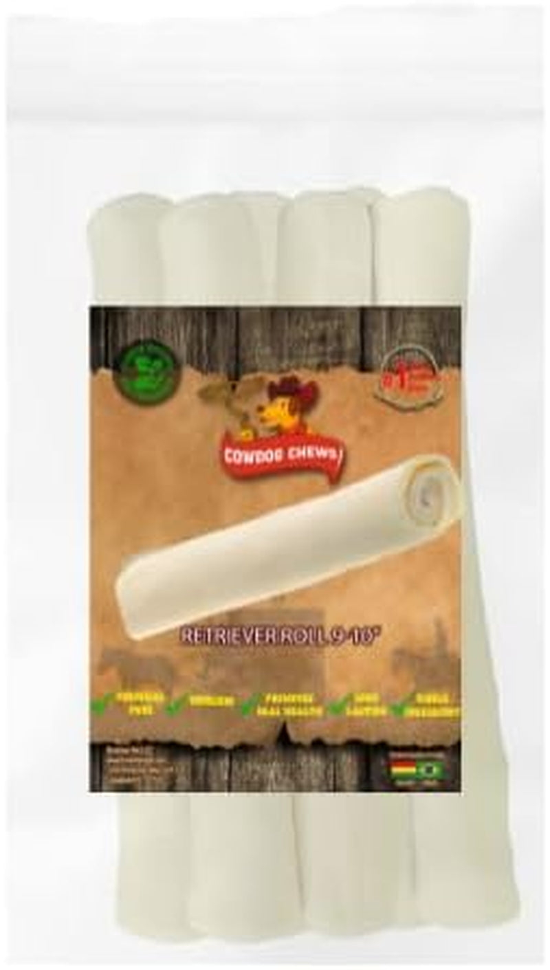 Retriever Roll 9-10 Inch All Natural Rawhide Product