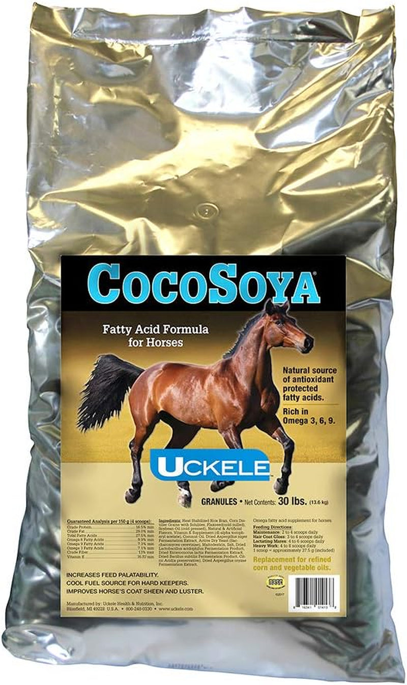 Cocosoya Granular Horse Supplement - Omega Fatty Acid Supplement for Horses - Equine Vitamin & Mineral Supplement - 5Lb