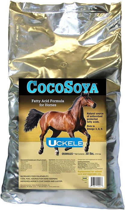 Cocosoya Granular Horse Supplement - Omega Fatty Acid Supplement for Horses - Equine Vitamin & Mineral Supplement - 5Lb