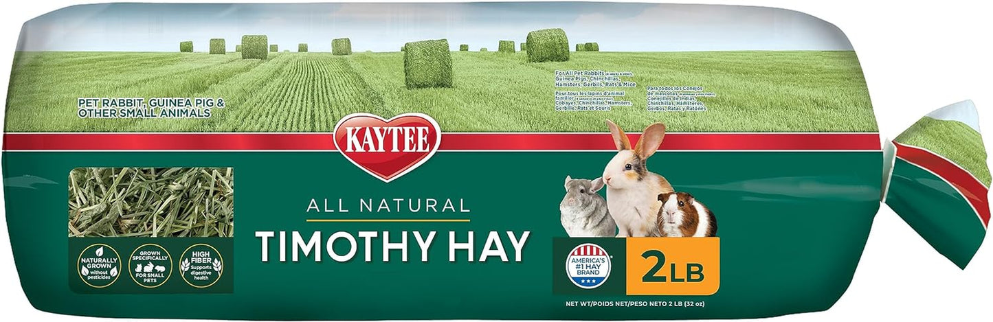 All Natural Timothy Hay for Guinea Pigs, Rabbits & Other Small Animals, 12 Pound