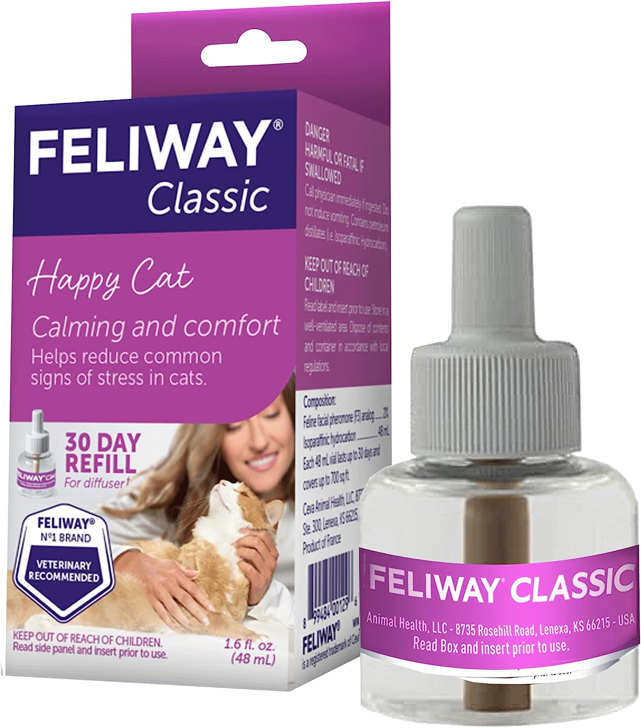 FELIWAY Classic Cat Calming Pheromone, 30 Day Refill