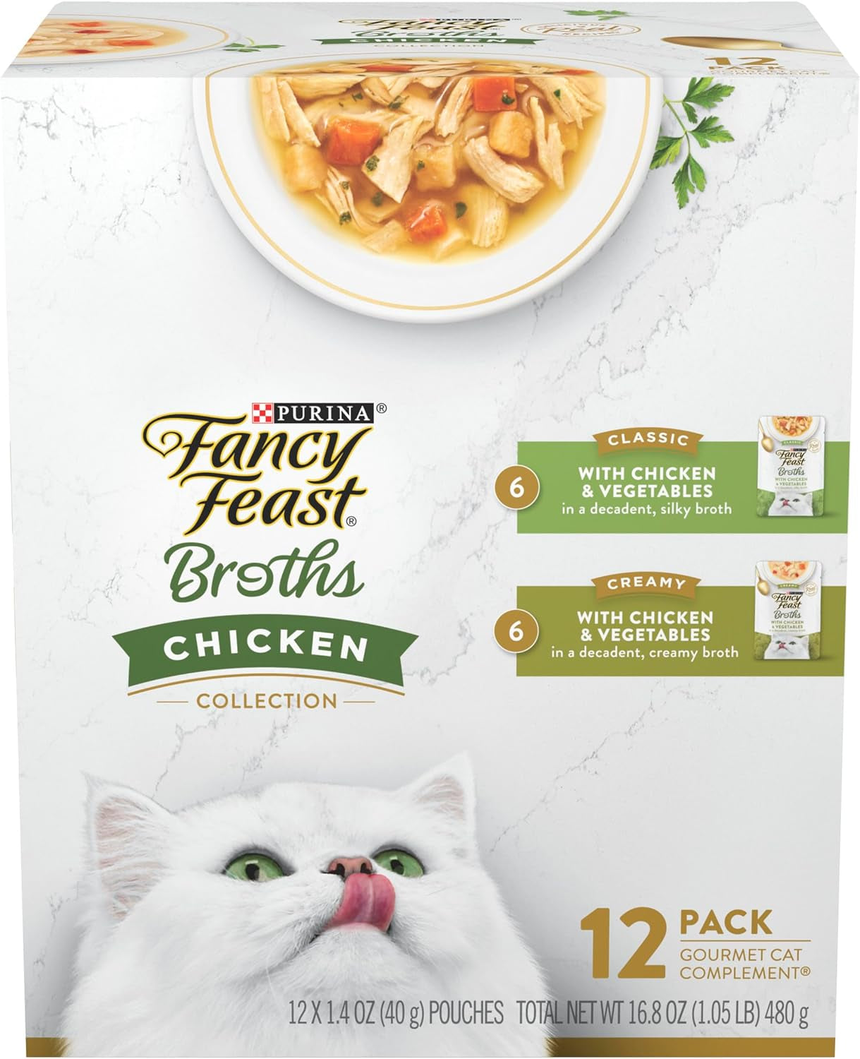 Poultry and Beef Feast Classic Pate Collection Grain Free Wet Cat Food Variety Pack - (Pack of 30) 3 Oz. Cans