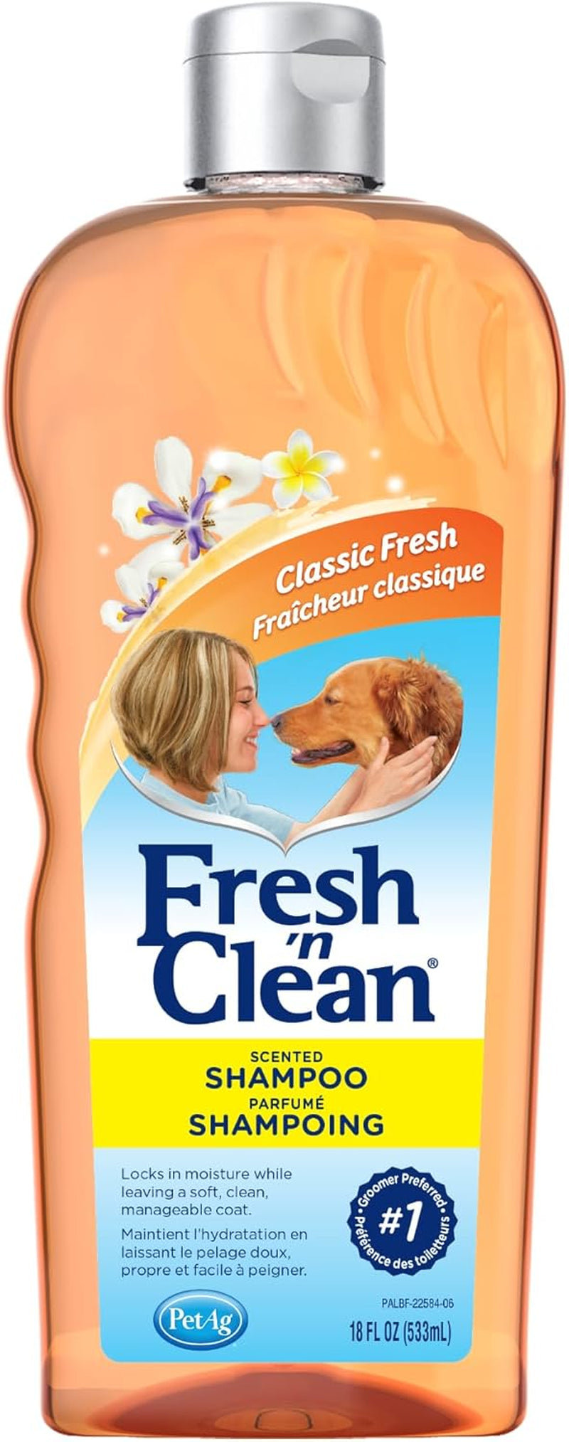 Pet-Ag Fresh ’N Clean Scented Shampoo, Classic Fresh Scent - Moisturizes with Vitamin E & Aloe Vera - Strengthens & Repairs Coats - Soap Free