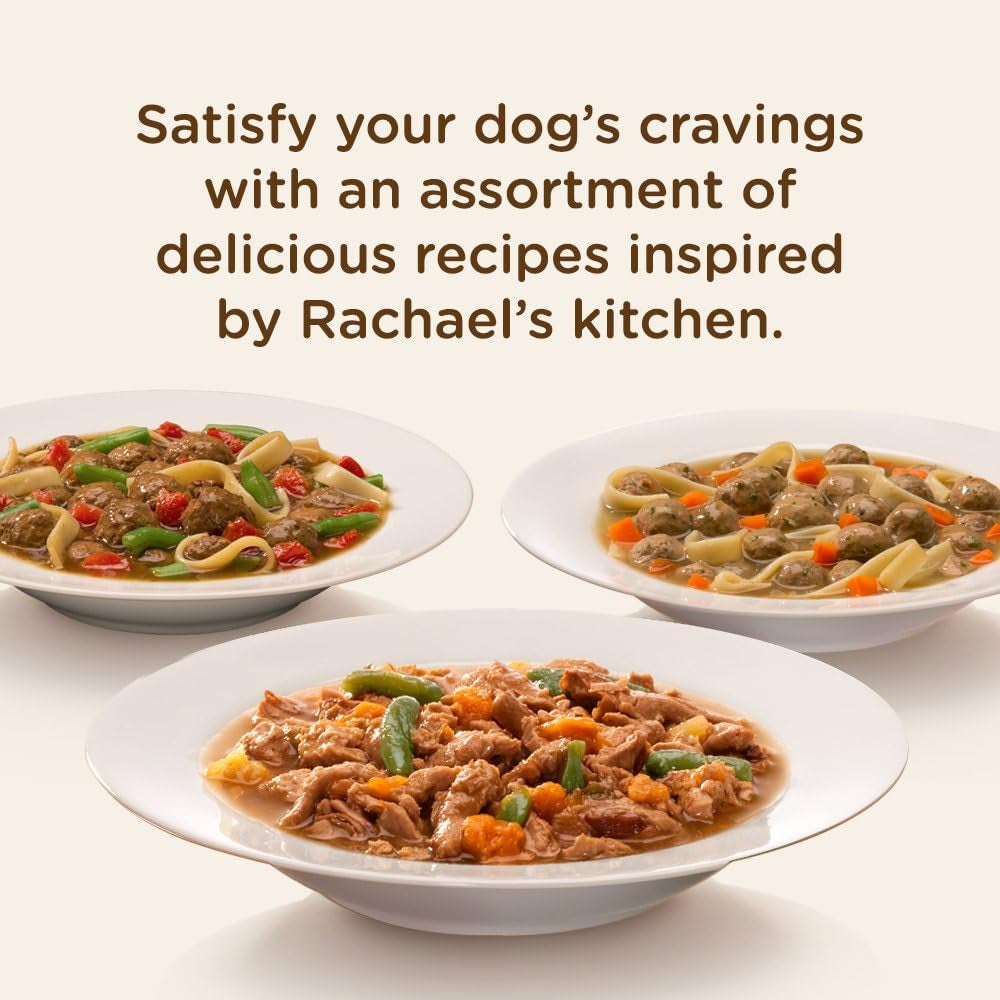 Rachael Ray Nutrish Premium Natural Wet Dog Food, Hearty Recipes Variety Pack