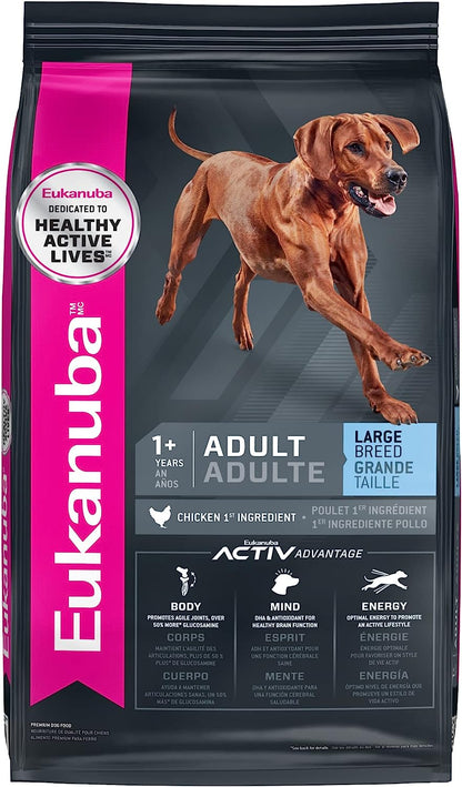 Eukanuba Adult Large Breed Dog Food Dry, Dry Dog Food with Protein, DHA and Vitamins