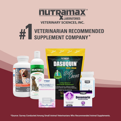 Nutramax Laboratories NARAQUIN™ Dietary Phosphate Binder + Renal Support Supplement for Cats & Dogs, 60 Count