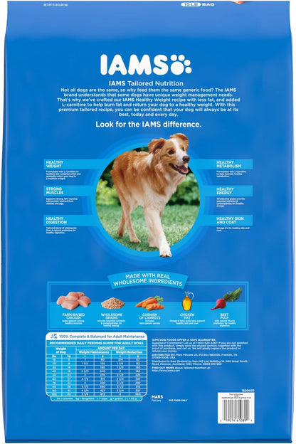 IAMS Proactive Health Healthy Weight Control Adult Dry Dog Food with Real Chicken