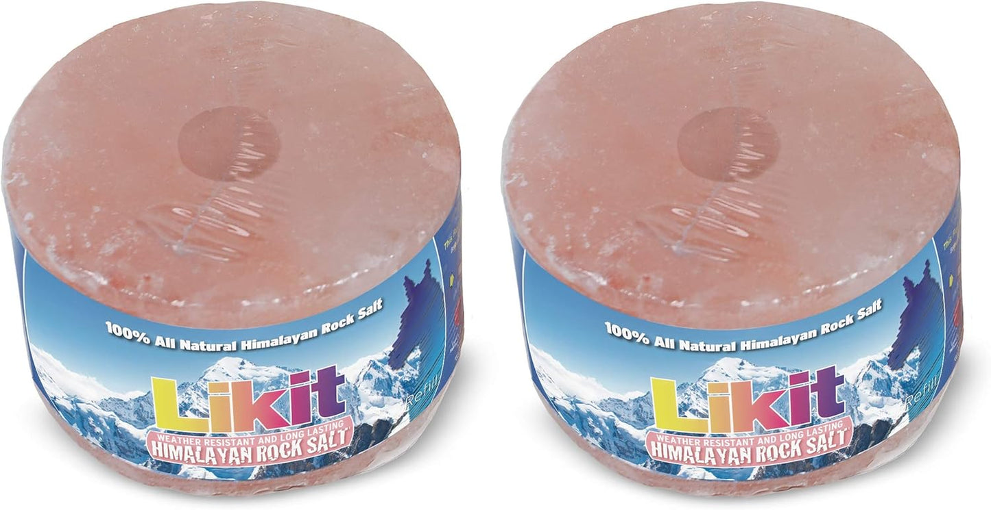 Likit Himalayan Rock Salt Horse Lick Treat, 2.2 Pounds, for Activity Toys (2 Pack)