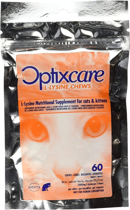 Optixcare 72-2 L-Lysine Chews for Cats & Kittens