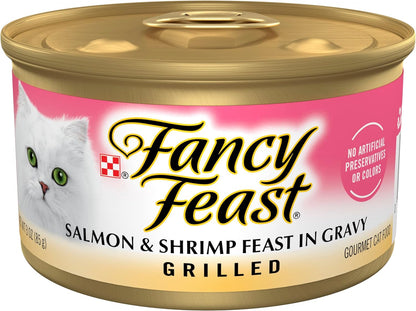 Poultry and Beef Feast Classic Pate Collection Grain Free Wet Cat Food Variety Pack - (Pack of 30) 3 Oz. Cans