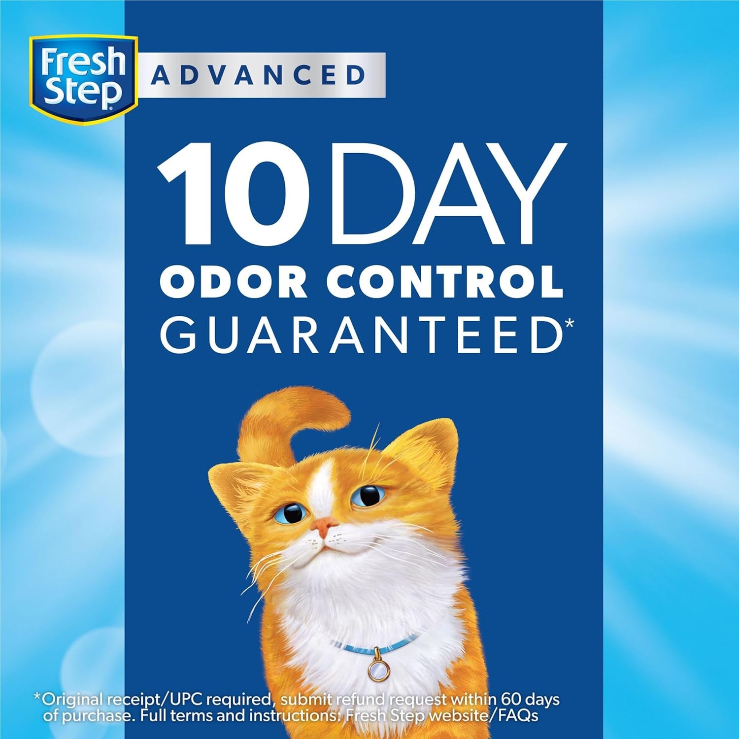 Fresh Step Advanced Multi-Cat Clumping Litter with Febreze Freshness, Fresh Step Clumping Cat Litter Extra Strength Formula with Guaranteed Odor Control