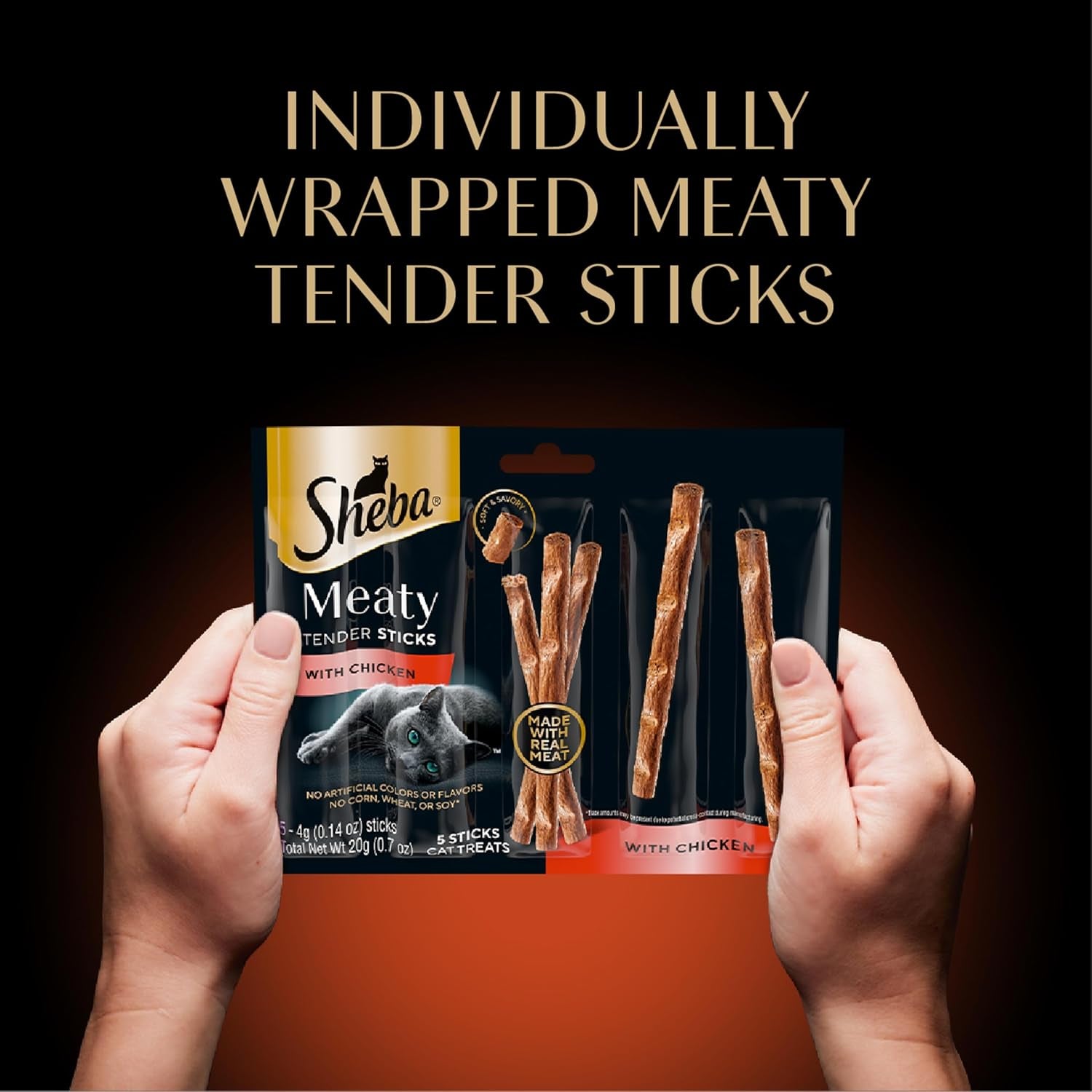 Sheba Meaty Tender Sticks Soft Cat Treats