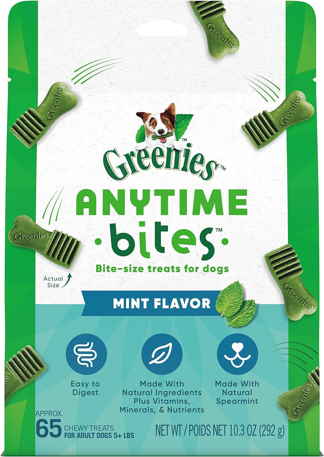 GREENIES ANYTIME BITES Dog Treats, Original Flavor