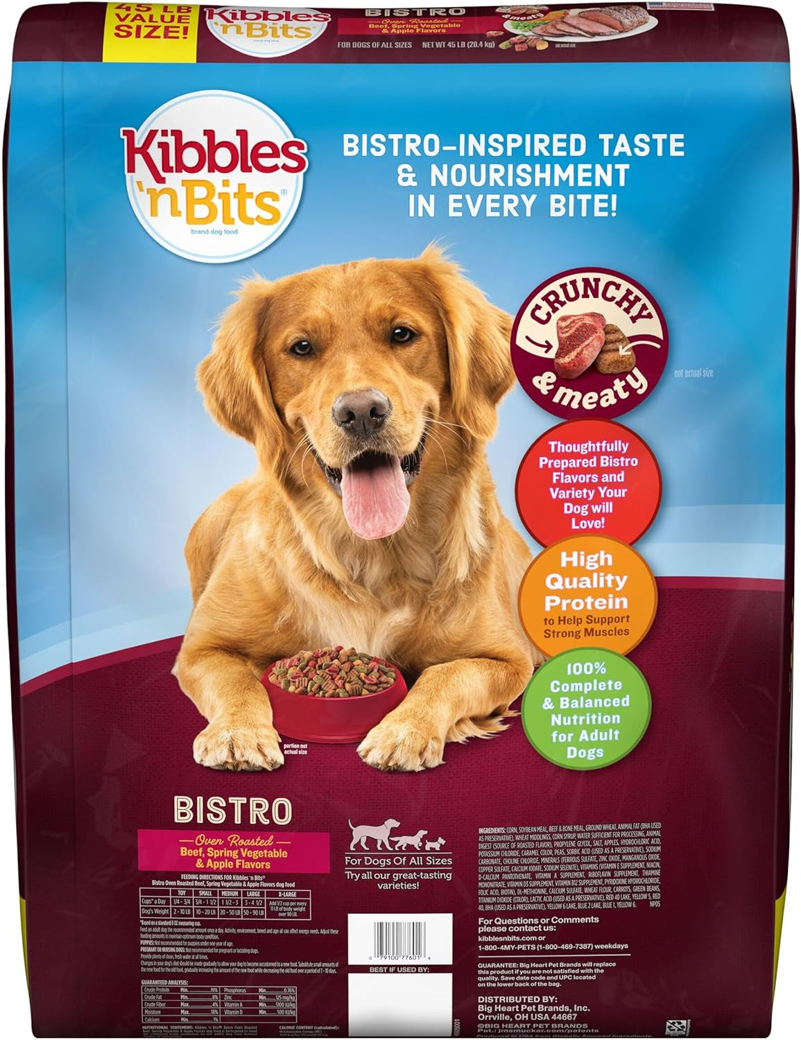 Bistro Oven Roasted Beef, Spring Vegetable & Apple Flavors Dry Dog Food