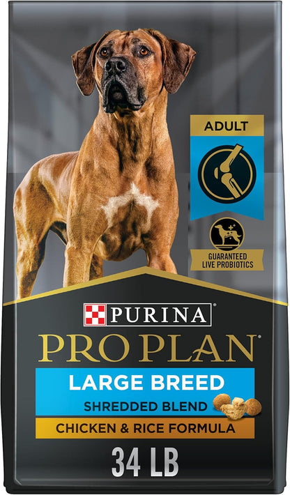 Purina Pro Plan Joint Health Large Breed Dog Food, Shredded Blend Chicken & Rice Formula