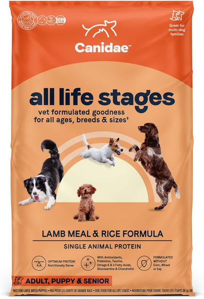 Canidae All Life Stages Premium Dry Dog Food for All Breeds, High Protein Premium Dry Dog Food for All Ages