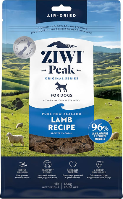 ZIWI Peak Air-Dried Dog Food - All Natural, High Protein, Grain Free, Limited Ingredient with Superfoods