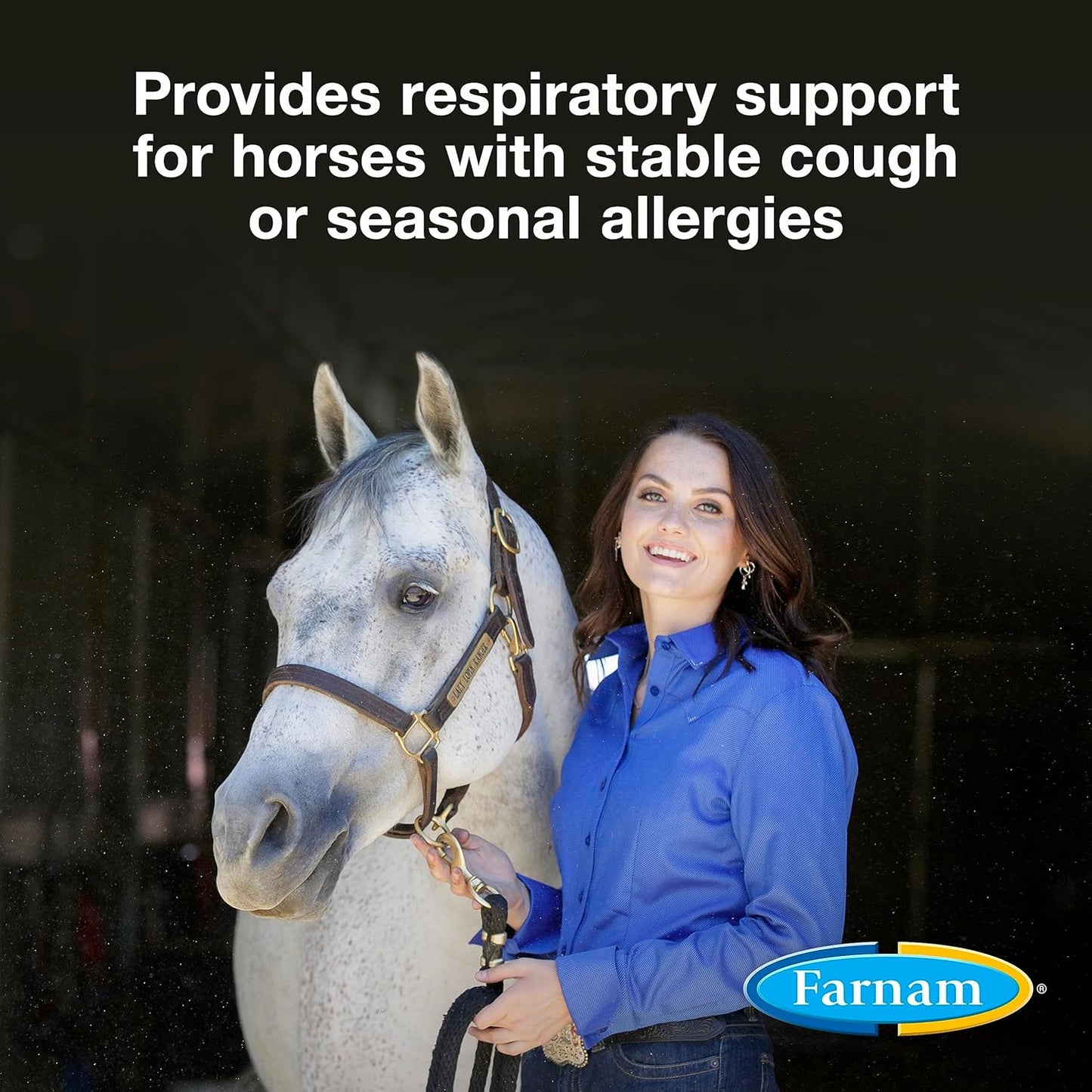 Farnam Cough Free Horse Cough Supplement Pellets, Provides Respiratory Support for Horses W/Seasonal Allergies or Stable Cough