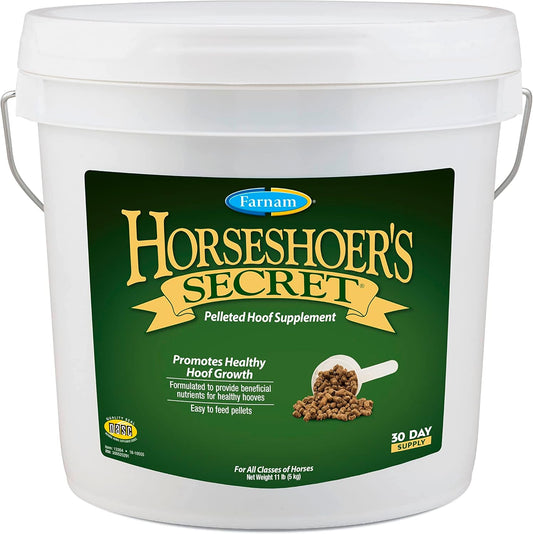 Farnam Horseshoer'S Secret Pelleted Hoof Supplements, Promotes Healthy Hoof Growth, Maintains Hoof Walls & Supports Cracked Hooves