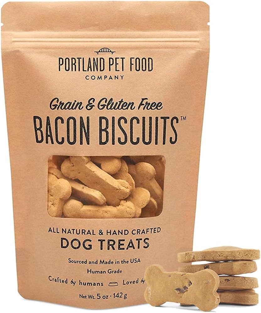 Portland Pet Food Company Healthy Dog Treats - Grain-Free, Human-Grade - Natural Dog Training Treats & Biscuits Made in the USA Only