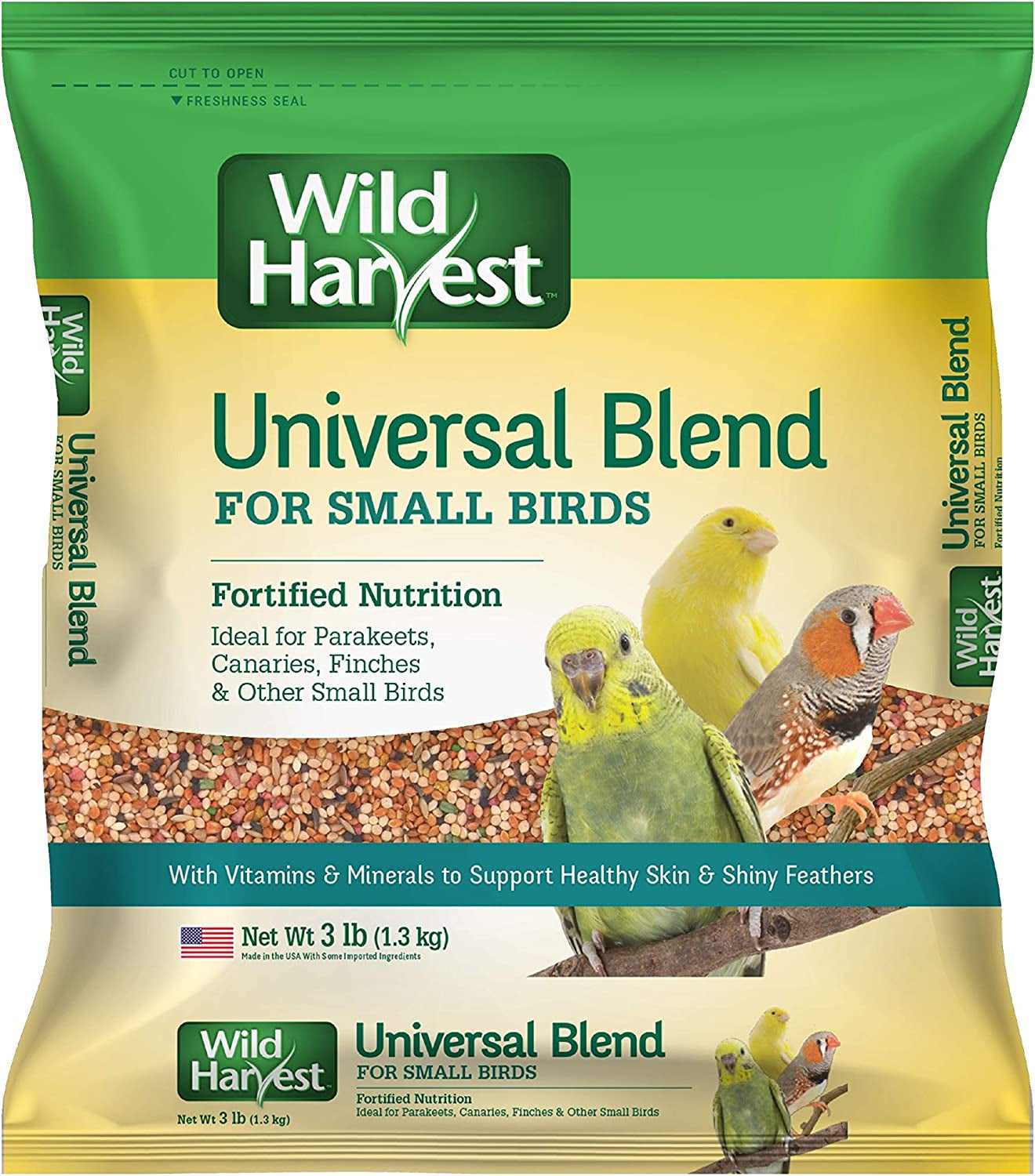 Universal Blend for Small Birds, 10 Lb Bag, Fortified Nutrition (Pack of 2)