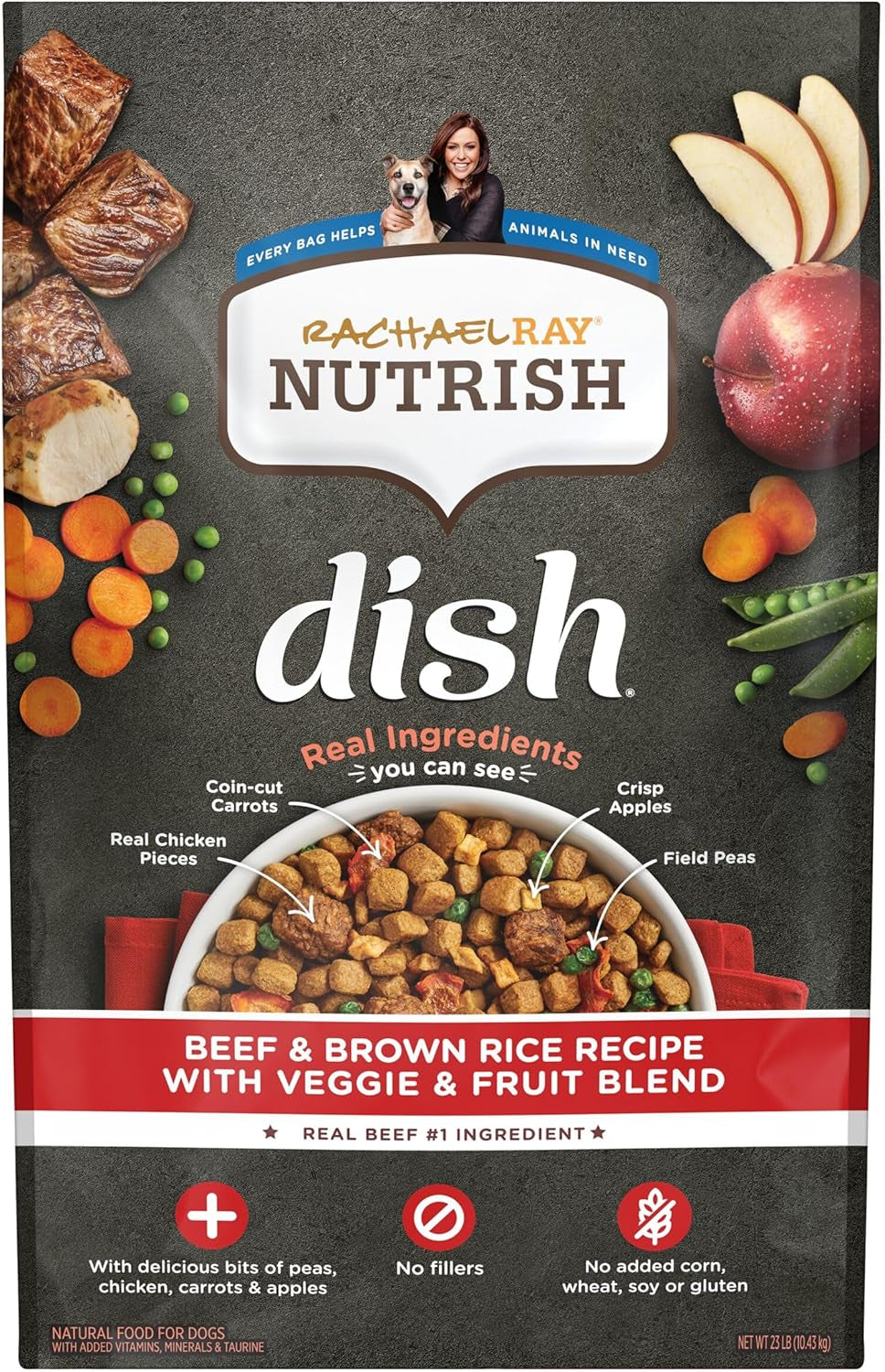 Nutrish Rachael Ray Dish Premium Natural Dry Dog Food