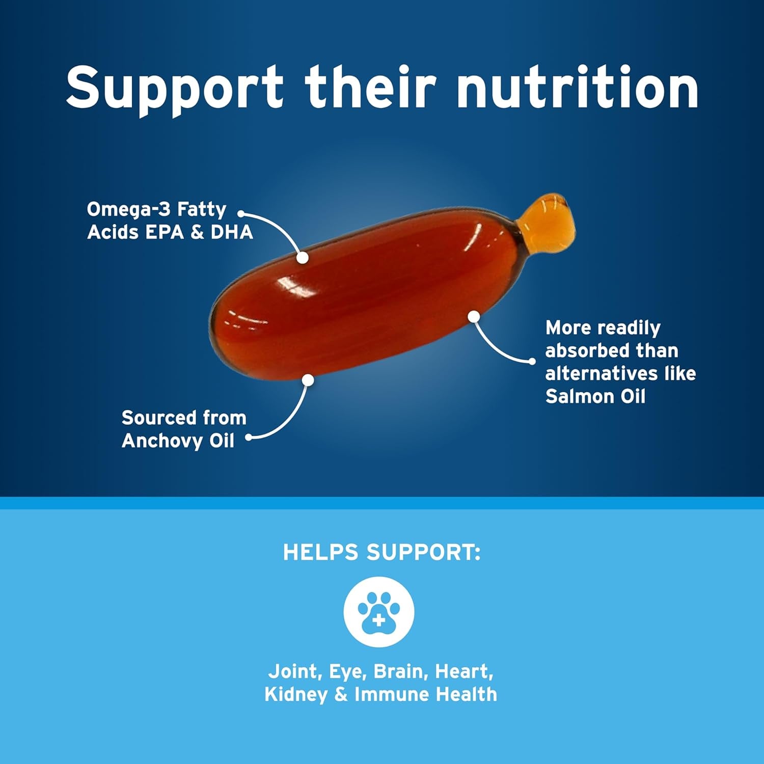 Pet Protect from the Makers of Advantage Omega 3 Supplement for Small Dogs & Cats