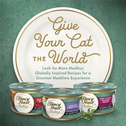 Purina Fancy Feast Wet Cat Food Variety Pack, Medleys Primavera Collection - (2 Packs of 12)