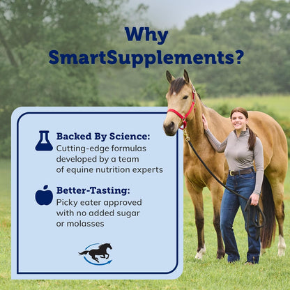 Smartpak Smartcookies, Healthy Treats for Horses Made from Coconut Meal, Beet Pulp, Alfalfa, and Flaxseed Oil, No Sugar Added Horse Treats, Peppermint Pattie Flavor Cookies for Horses