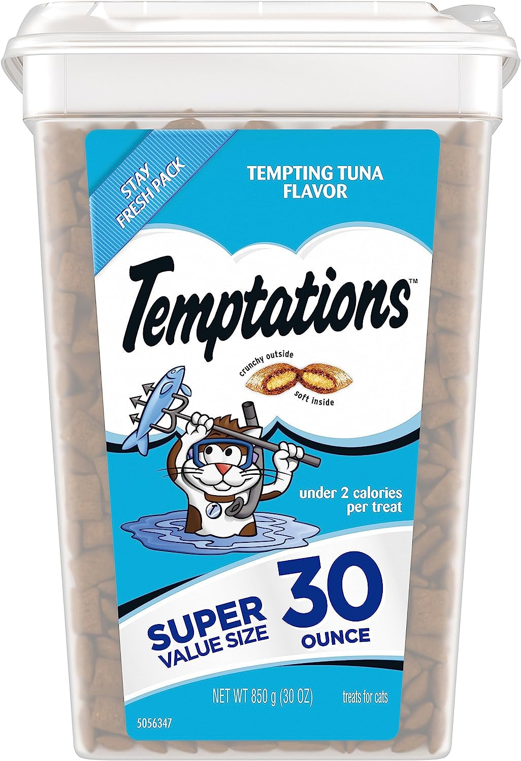 Temptations Classic Crunchy and Soft Cat Treats Tempting Tuna Flavor