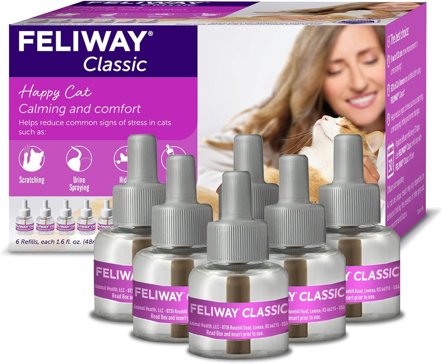 FELIWAY Classic Cat Calming Pheromone, 30 Day Refill